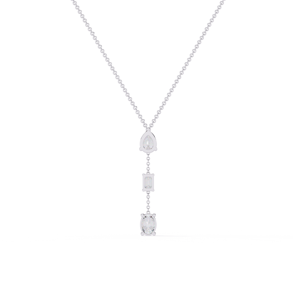 3 Diamond Drop Necklace