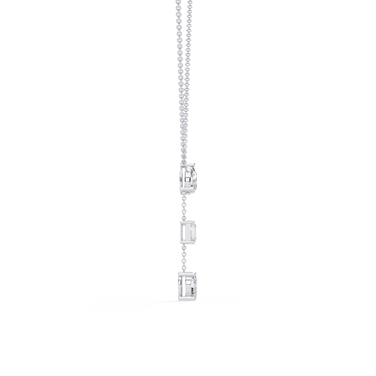 3 Diamond Drop Necklace
