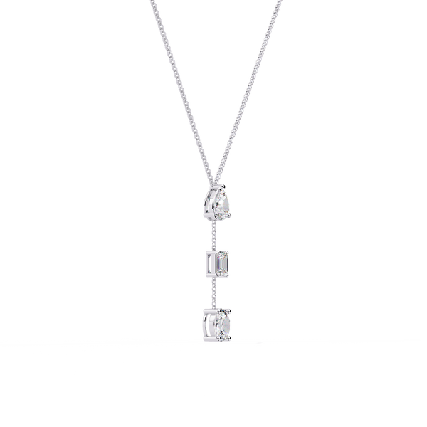3 Diamond Drop Necklace