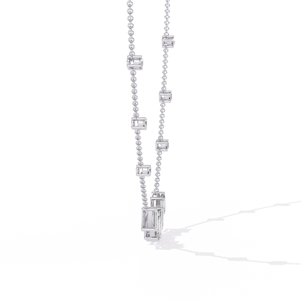 Emerald Cascade Natural Diamond Necklace