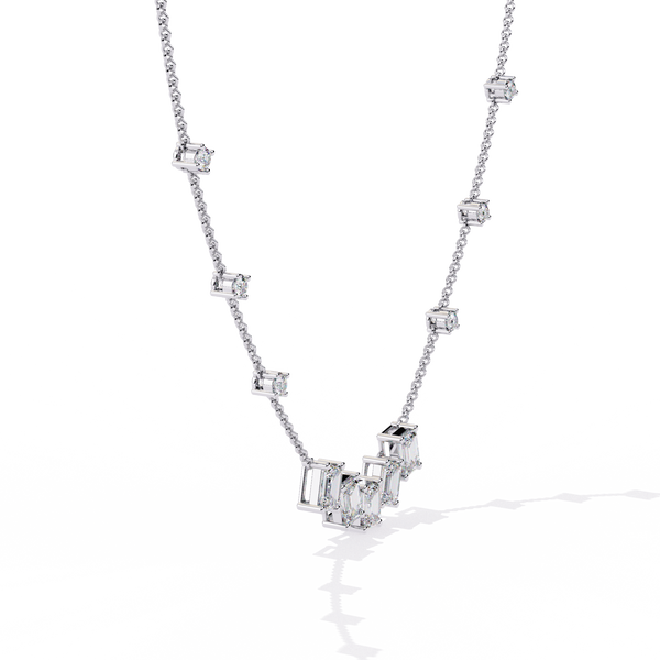 Emerald Cascade Natural Diamond Necklace