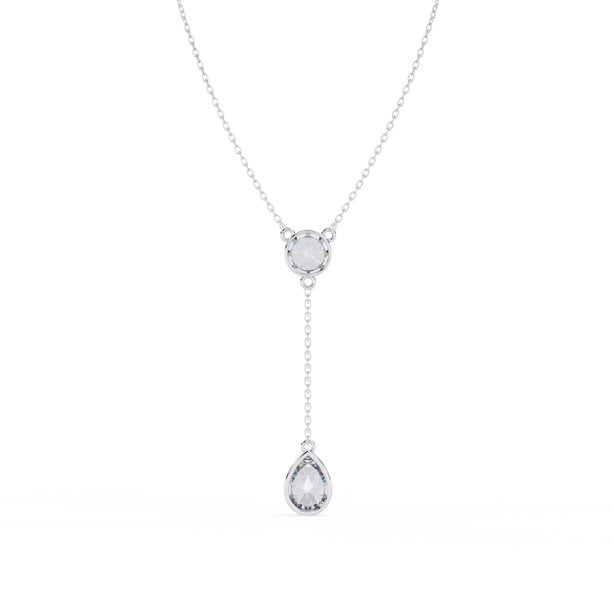 Dual-Shape Diamond Pendant