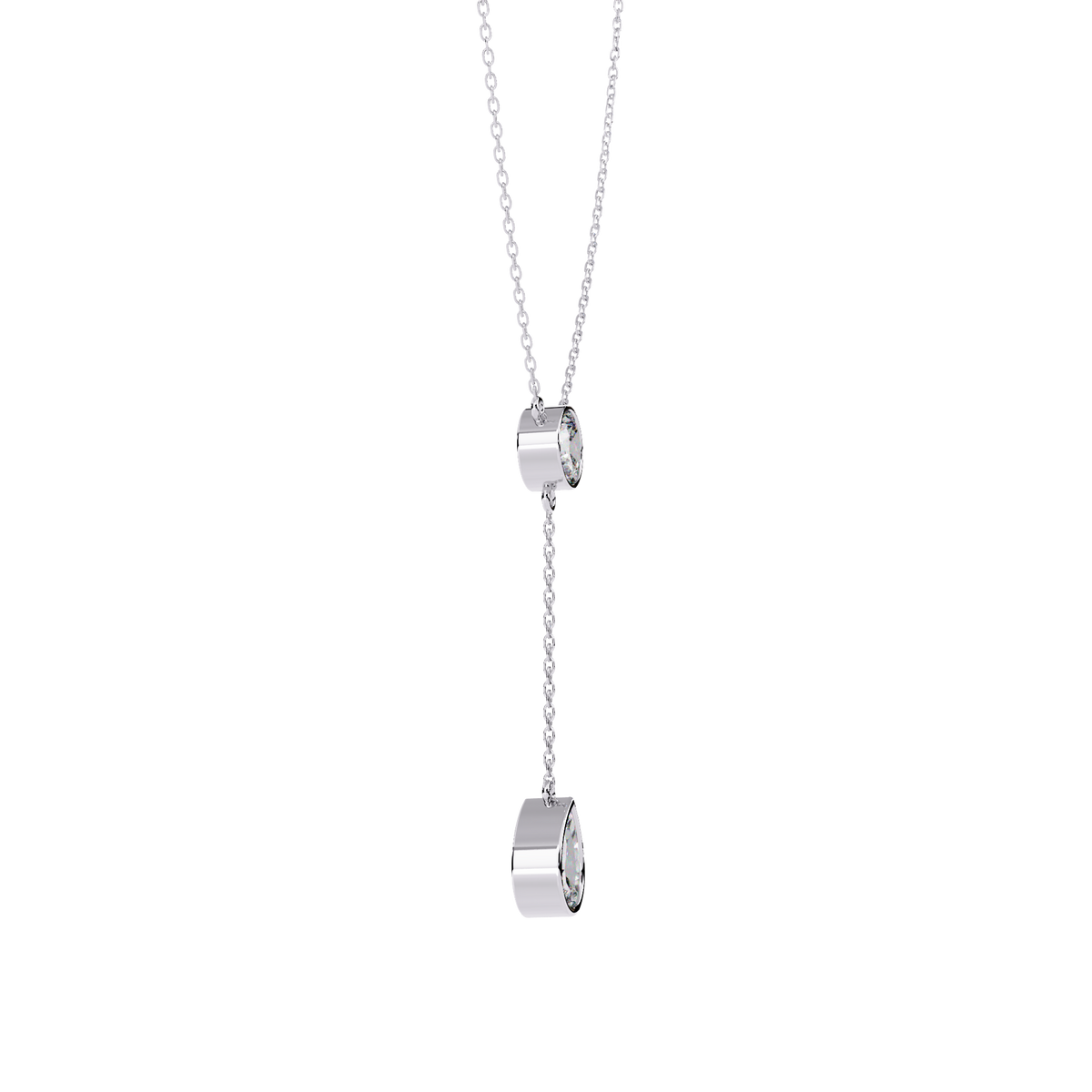 Dual-Shape Diamond Pendant