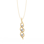 Verdant Round Diamond Necklace
