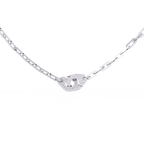 Handcuff Chic Natural Diamond Necklace