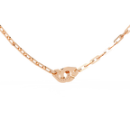 Handcuff Chic Natural Diamond Necklace