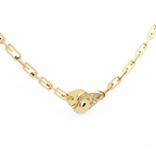 Handcuff Chic Natural Diamond Necklace