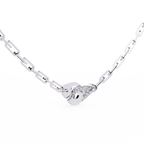 Handcuff Chic Natural Diamond Necklace