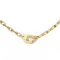 Handcuff Chic Natural Diamond Necklace