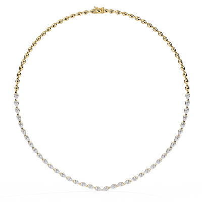 Natural Diamond Tennis Necklace