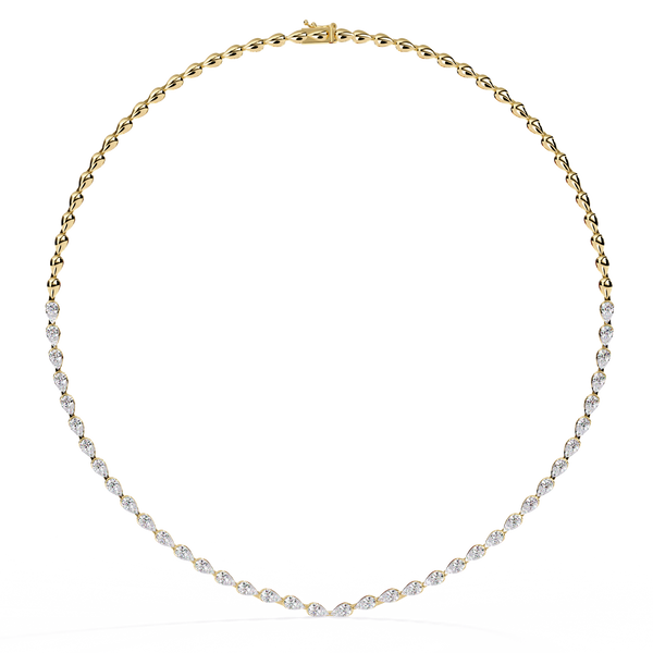 Natural Diamond Tennis Necklace