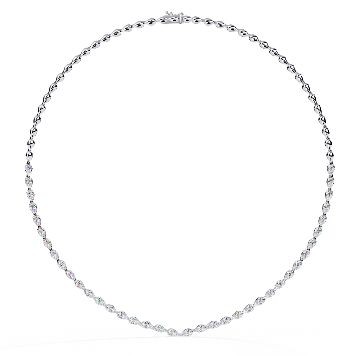 Natural Diamond Tennis Necklace
