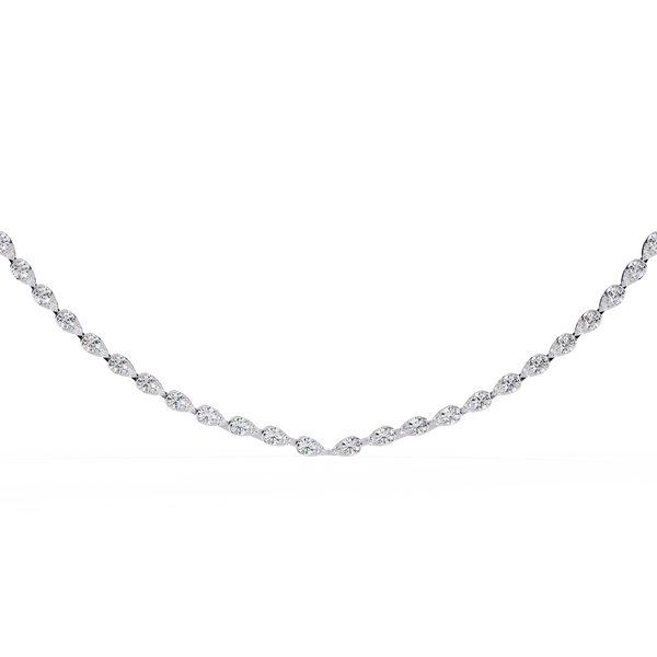 Natural Diamond Tennis Necklace