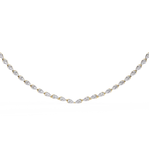 Natural Diamond Tennis Necklace