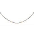 Yellow Gold Lumière Alternating Pear & Round Diamond Tennis Necklace