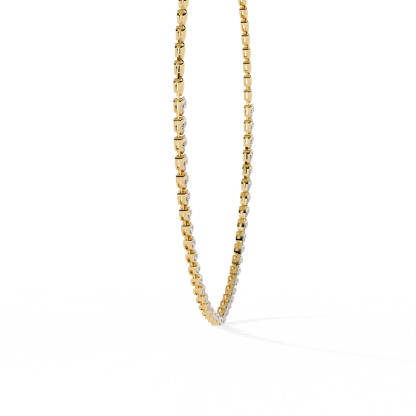 Natural Diamond Tennis Necklace