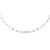 White Gold Pavé ID Bar Paperclip Chain Necklace
