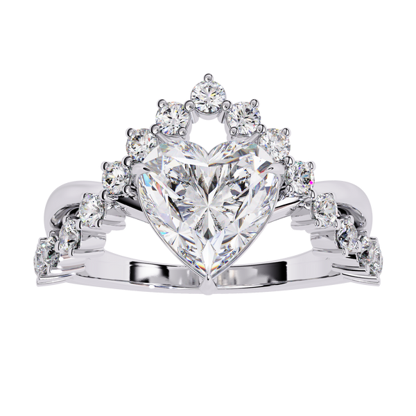 Heart Solitaire Ring