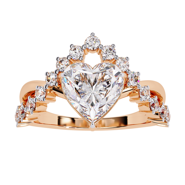 Heart Solitaire Ring