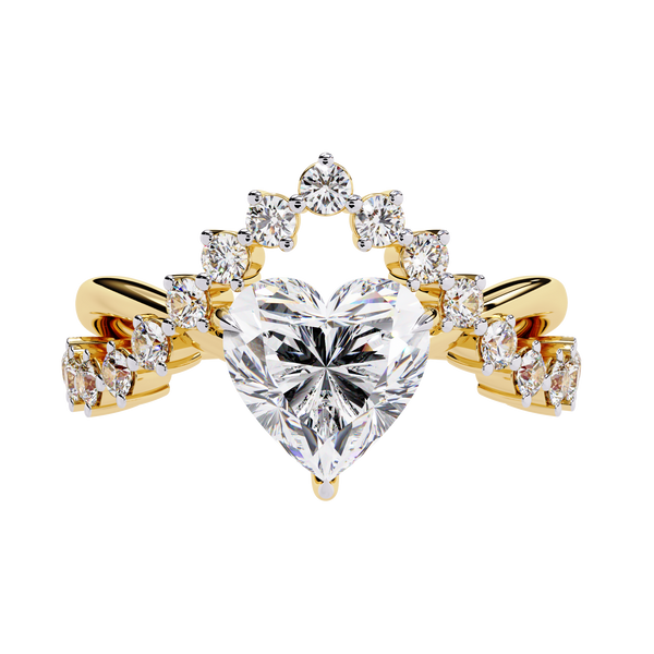 Heart Solitaire Ring
