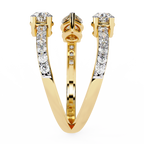 Twin Pear Wrap Lab Grown Diamond Ring