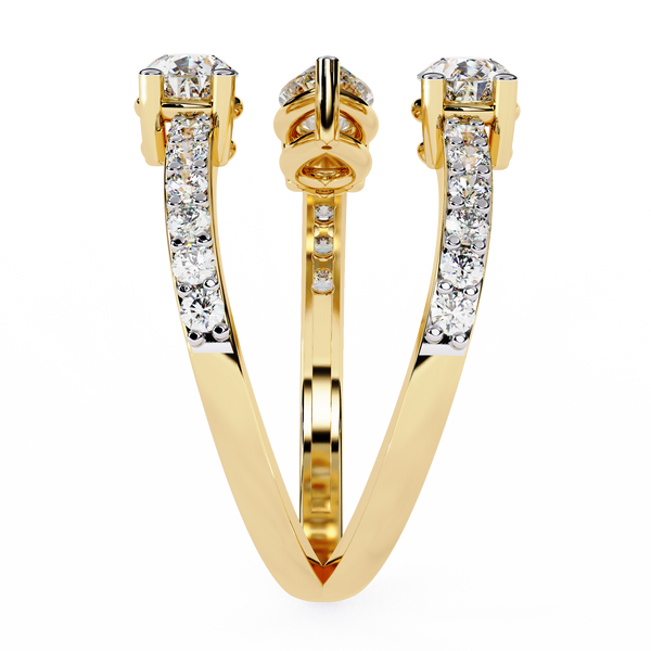 Twin Pear Wrap Lab Grown Diamond Ring