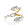 Twin Pear Wrap Lab Grown Diamond Ring