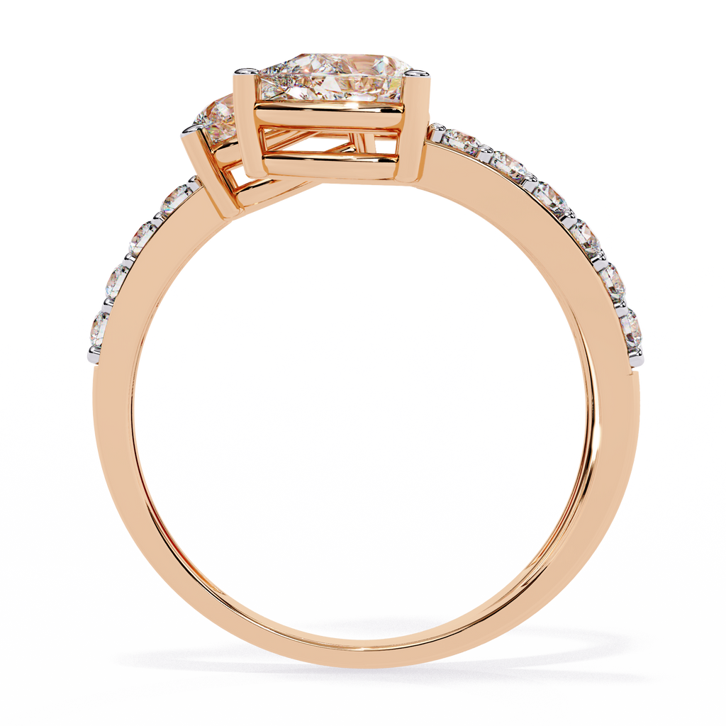 Twin Pear Wrap Lab Grown Diamond Ring