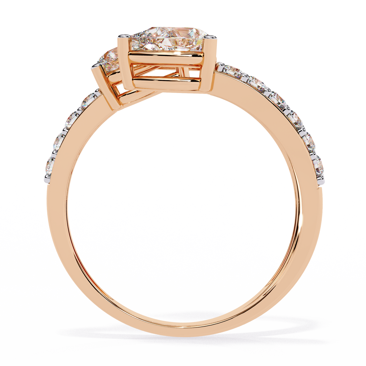 Twin Pear Wrap Lab Grown Diamond Ring