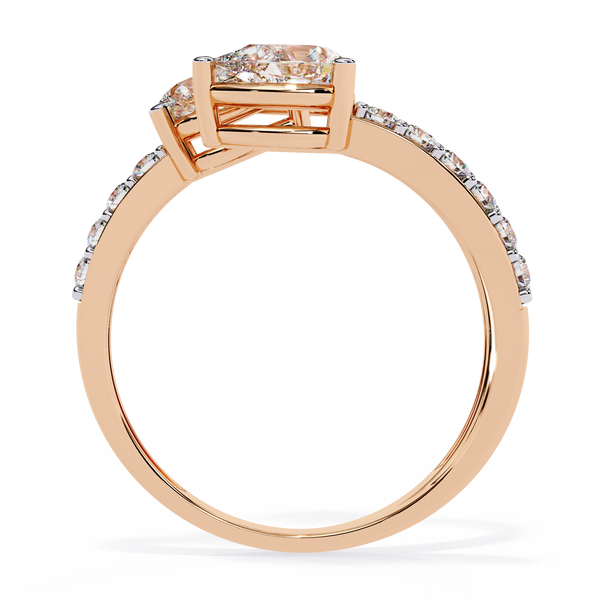 Twin Pear Wrap Lab Grown Diamond Ring