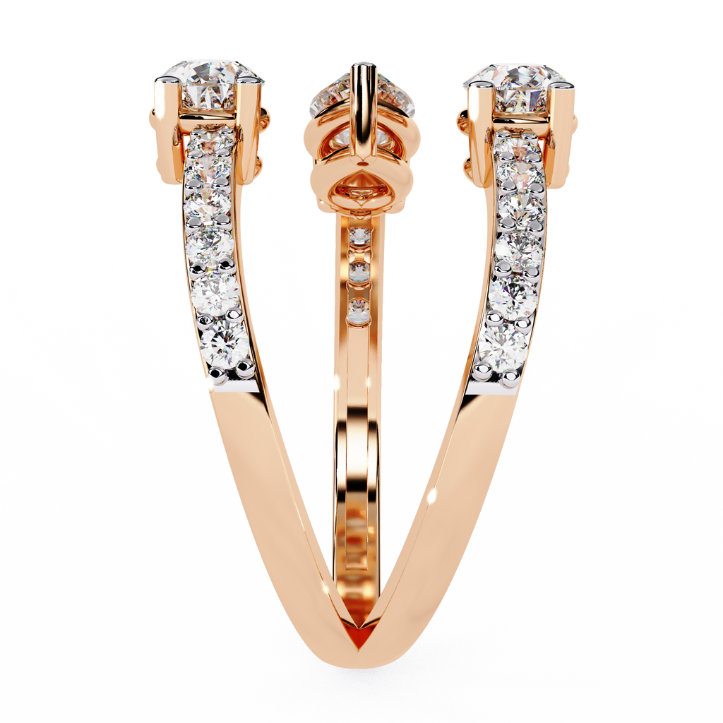 Twin Pear Wrap Lab Grown Diamond Ring