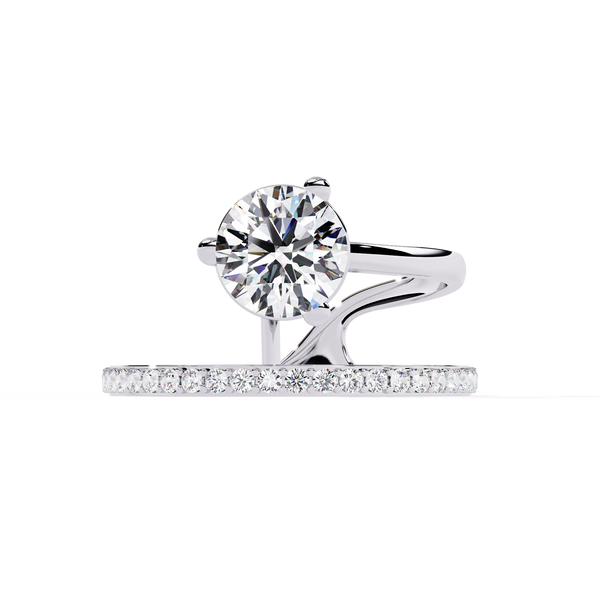Classic Round Solitaire Lab Grown Diamond Ring