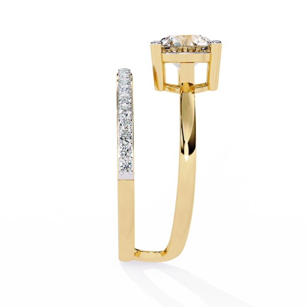 Classic Round Solitaire Lab Grown Diamond Ring