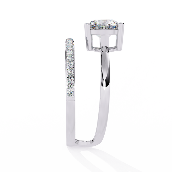 Classic Round Solitaire Lab Grown Diamond Ring
