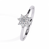 Diamond Floral Cluster Ring