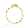 Gold Diamond Cluster Flower Ring