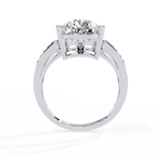 Gold Pear Diamond East-West Crossover Ring