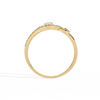 Gold Oval Cut Diamond Swirl Constellation Ring