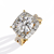 Gold Round Brilliant Diamond Grand Halo Engagement Ring