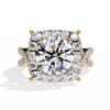 Gold Round Brilliant Diamond Grand Halo Engagement Ring