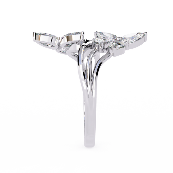 Butterfly Kiss Natural Diamond Ring