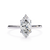 White Gold Marquise Diamond Solitaire Engagement Ring
