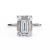 White Gold Emerald-Cut Diamond Solitaire Engagement Ring