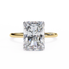 Yellow Gold Radiant Cut Solitaire Diamond Engagement Ring