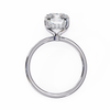 White Gold Emerald-Cut Diamond Solitaire Engagement Ring