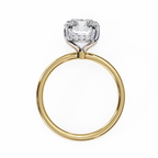 Yellow Gold Emerald Cut Solitaire Diamond Engagement Ring