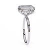 White Gold Radiant-Cut Diamond Solitaire Engagement Ring