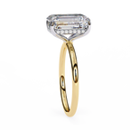 Yellow Gold Radiant Cut Solitaire Diamond Engagement Ring