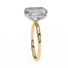 Yellow Gold Radiant Cut Solitaire Diamond Engagement Ring