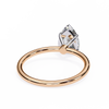 Rose Gold Pear Cut Solitaire Diamond Engagement Ring